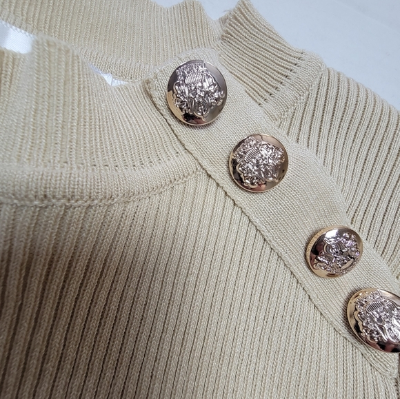 Ruffle Button Sweater - Picture 6 of 14